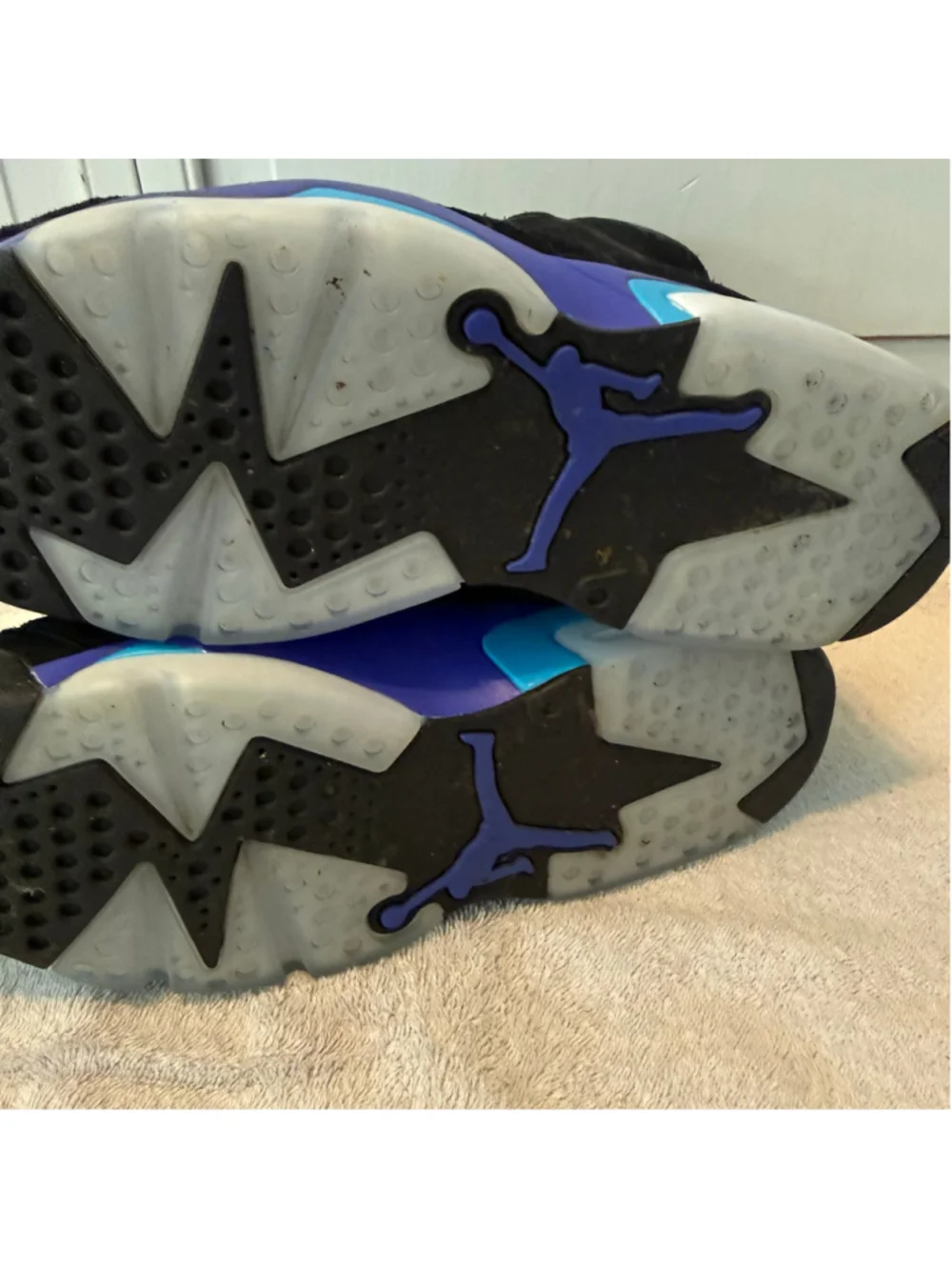 Nike Air Jordan 6 Retro Aqua CT8529-004 Men’s Size 8.5 Black Purple 2023
